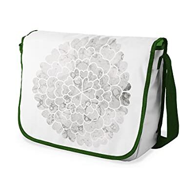 Bonamaison Digitaal bedrukte Messenger schooltas met kaki riem voor studenten, crossbody tas, koerierstas, schoudertas voor kinderen, meisjes, jongens, maat: 29x36 cm Bonamaison Digitaal bedrukte Messenger schooltas met kaki riem voor studenten, crossbody tas, koerierstas, schoudertas voor kinderen, meisjes, jongens, maat: 29x36 cm