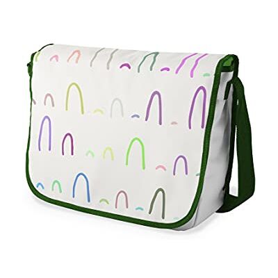 Bonamaison Digitaal bedrukte Messenger schooltas met kaki riem voor studenten, crossbody tas, koerierstas, schoudertas voor kinderen, meisjes, jongens, maat: 29x36 cm Bonamaison Digitaal bedrukte Messenger schooltas met kaki riem voor studenten, crossbody tas, koerierstas, schoudertas voor kinderen, meisjes, jongens, maat: 29x36 cm