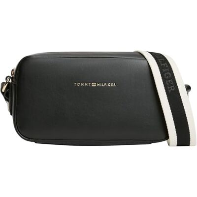 Tommy Hilfiger TH Essential Aw0aw18370 Cameratas, crossover voor dames, zwart, eenheidsmaat Tommy Hilfiger TH Essential Aw0aw18370 Cameratas, crossover voor dames, zwart, eenheidsmaat