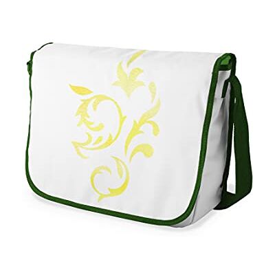 Bonamaison Digitaal bedrukte Messenger schooltas met kaki riem voor studenten, crossbody tas, koerierstas, schoudertas voor kinderen, meisjes, jongens, maat: 29x36 cm Bonamaison Digitaal bedrukte Messenger schooltas met kaki riem voor studenten, crossbody tas, koerierstas, schoudertas voor kinderen, meisjes, jongens, maat: 29x36 cm