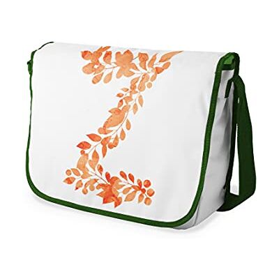 Bonamaison Digitaal bedrukte Messenger schooltas met kaki riem voor studenten, crossbody tas, koerierstas, schoudertas voor kinderen, meisjes, jongens, maat: 29x36 cm Bonamaison Digitaal bedrukte Messenger schooltas met kaki riem voor studenten, crossbody tas, koerierstas, schoudertas voor kinderen, meisjes, jongens, maat: 29x36 cm