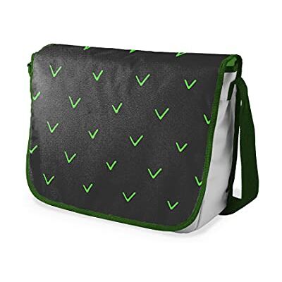Bonamaison Digitaal bedrukte Messenger schooltas met kaki riem voor studenten, crossbody tas, koerierstas, schoudertas voor kinderen, meisjes, jongens, maat: 29x36 cm Bonamaison Digitaal bedrukte Messenger schooltas met kaki riem voor studenten, crossbody tas, koerierstas, schoudertas voor kinderen, meisjes, jongens, maat: 29x36 cm