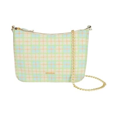 Eco Right Schoudertas voor vrouwen en portemonnee voor meisjes, canvas crossbody tassen voor vrouwen sling bag, Checks Eco Right Schoudertas voor vrouwen en portemonnee voor meisjes, canvas crossbody tassen voor vrouwen sling bag, Checks
