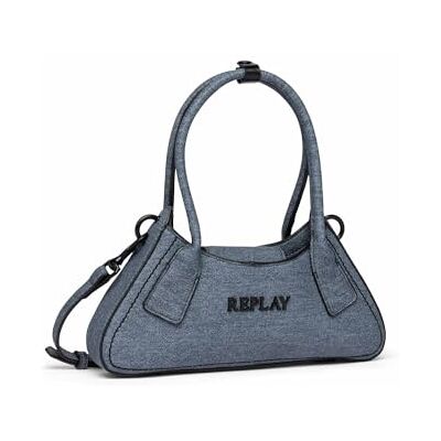 Replay Dames FW3619 hengseltas, 493 Blue Denim, 493 Blue Denim Replay Dames FW3619 hengseltas, 493 Blue Denim, 493 Blue Denim