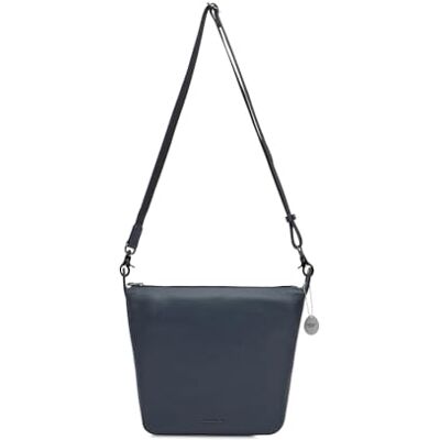 Mandarina Duck Leren schoudertas Mellow Leather Crossover Bag Dress Blue donkerblauw Mandarina Duck Leren schoudertas Mellow Leather Crossover Bag Dress Blue donkerblauw