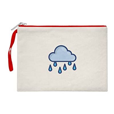Bona Basics , Clutches voor dames, digitaal bedrukt, gabardine-stof, dagelijkse mode, beige, rode handgreep en, beige, Medium Bona Basics , Clutches voor dames, digitaal bedrukt, gabardine-stof, dagelijkse mode, beige, rode handgreep en, beige, Medium