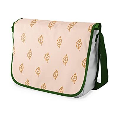 Bonamaison Digitaal bedrukte Messenger schooltas met kaki riem voor studenten, crossbody tas, koerierstas, schoudertas voor kinderen, meisjes, jongens, maat: 29x36 cm Bonamaison Digitaal bedrukte Messenger schooltas met kaki riem voor studenten, crossbody tas, koerierstas, schoudertas voor kinderen, meisjes, jongens, maat: 29x36 cm