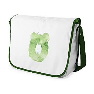Bonamaison Digitaal bedrukte Messenger schooltas met kaki riem voor meisjes en jongens, boodschappentassen voor scholieren, schoudertassen, grootte: 29x36 cm Bonamaison Digitaal bedrukte Messenger schooltas met kaki riem voor meisjes en jongens, boodschappentassen voor scholieren, schoudertassen, grootte: 29x36 cm