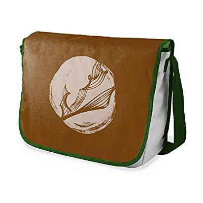 Bonamaison Digitaal bedrukte Messenger schooltas met kaki riem voor studenten, crossbody tas, koerierstas, schoudertas voor kinderen, meisjes, jongens, maat: 29x36 cm Bonamaison Digitaal bedrukte Messenger schooltas met kaki riem voor studenten, crossbody tas, koerierstas, schoudertas voor kinderen, meisjes, jongens, maat: 29x36 cm