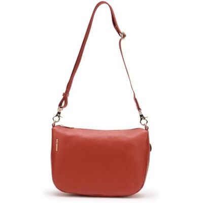 Mandarina Duck Leren schoudertas Mellow Leather Hobo Bag Havana lichtrood Mandarina Duck Leren schoudertas Mellow Leather Hobo Bag Havana lichtrood