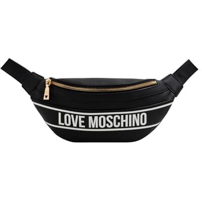 Love Moschino JC4212PP0HKG100A, heuptas voor dames, zwart, één maat, Zwart, Eén maat Love Moschino JC4212PP0HKG100A, heuptas voor dames, zwart, één maat, Zwart, Eén maat