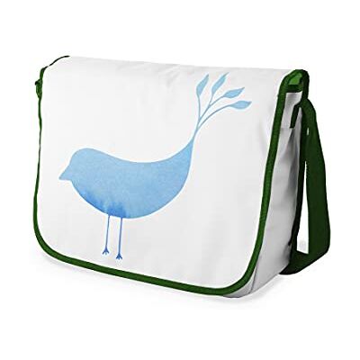 Bonamaison Digitaal bedrukte Messenger schooltas met kaki riem voor studenten, crossbody tas, koerierstas, schoudertas voor kinderen, meisjes, jongens, maat: 29x36 cm Bonamaison Digitaal bedrukte Messenger schooltas met kaki riem voor studenten, crossbody tas, koerierstas, schoudertas voor kinderen, meisjes, jongens, maat: 29x36 cm