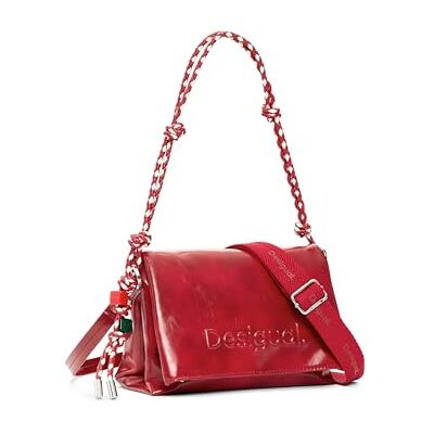Desigual schoudertas Half Logo Venecia 4.0 Crossbody Bag Carmine rood Desigual schoudertas Half Logo Venecia 4.0 Crossbody Bag Carmine rood