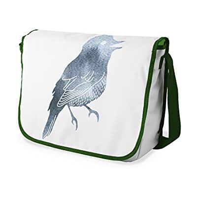 Bonamaison Digitaal bedrukte Messenger schooltas met kaki riem voor meisjes en jongens, boodschappentassen voor scholieren, schoudertassen, grootte: 29x36 cm Bonamaison Digitaal bedrukte Messenger schooltas met kaki riem voor meisjes en jongens, boodschappentassen voor scholieren, schoudertassen, grootte: 29x36 cm