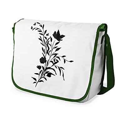 Bonamaison Digitaal bedrukte Messenger schooltas met kaki riem voor meisjes en jongens, boodschappentassen voor scholieren, schoudertassen, grootte: 29x36 cm Bonamaison Digitaal bedrukte Messenger schooltas met kaki riem voor meisjes en jongens, boodschappentassen voor scholieren, schoudertassen, grootte: 29x36 cm