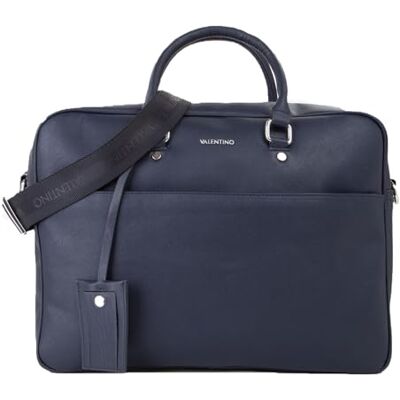Valentino laptoptas business tas met laptopvak Marnier Business Bag Blu donkerblauw Valentino laptoptas business tas met laptopvak Marnier Business Bag Blu donkerblauw