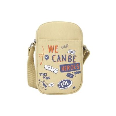Eco Right Ecoright Telefoontassen voor dames, kleine crossbody tas voor dames en heren, canvas telefoontas, telefoontas met verstelbare katoenen riem, Helden Eco Right Ecoright Telefoontassen voor dames, kleine crossbody tas voor dames en heren, canvas telefoontas, telefoontas met verstelbare katoenen riem, Helden