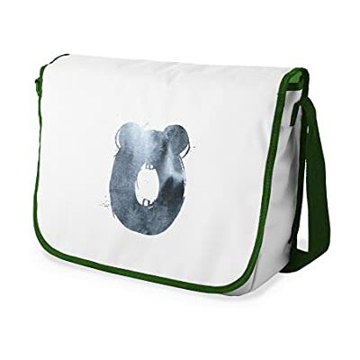 Bonamaison Digitaal bedrukte Messenger schooltas met kaki riem voor meisjes en jongens, boodschappentassen voor scholieren, schoudertassen, grootte: 29x36 cm Bonamaison Digitaal bedrukte Messenger schooltas met kaki riem voor meisjes en jongens, boodschappentassen voor scholieren, schoudertassen, grootte: 29x36 cm