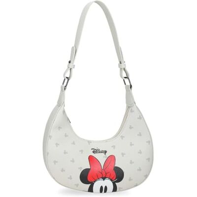 Disney Jumma Bowlogue Minnie Schoudertas Beige 24x12x6 cm PU en Polyester Disney Jumma Bowlogue Minnie Schoudertas Beige 24x12x6 cm PU en Polyester