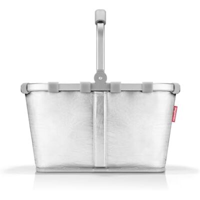 reisenthel Carrybag Boodschappenmand met veel opbergruimte en praktische binnenzak, elegant en waterafstotend design, Silver Crackle, 48 x 29 x 28 cm (B x H x T), hedendaags reisenthel Carrybag Boodschappenmand met veel opbergruimte en praktische binnenzak, elegant en waterafstotend design, Silver Crackle, 48 x 29 x 28 cm (B x H x T), hedendaags