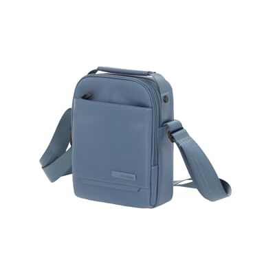 travelite Cross Body Bag, WORKFLOW schoudertas van gerecycled materiaal met veiligheidsvak, sling bag, denim blue, Cross Body Bag 23 cm travelite Cross Body Bag, WORKFLOW schoudertas van gerecycled materiaal met veiligheidsvak, sling bag, denim blue, Cross Body Bag 23 cm