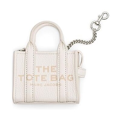 Marc Jacobs The Nano Tote Charm katoen/zilver 2F3SCP005S07-140, katoen/zilver, Eén maat, Hedendaags Marc Jacobs The Nano Tote Charm katoen/zilver 2F3SCP005S07-140, katoen/zilver, Eén maat, Hedendaags