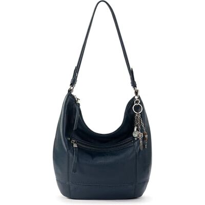 The Sak Dames Sequoia Hobo-tas van leer, zacht en los silhouet, tijdloos en verhoogd design, Indigo II, eenheidsmaat The Sak Dames Sequoia Hobo-tas van leer, zacht en los silhouet, tijdloos en verhoogd design, Indigo II, eenheidsmaat