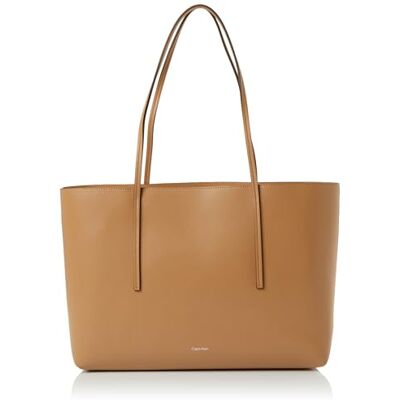 Calvin Lv04F3274G draagtas met folieloglogo voor dames, bruin (tannine), één maat Calvin Lv04F3274G draagtas met folieloglogo voor dames, bruin (tannine), één maat