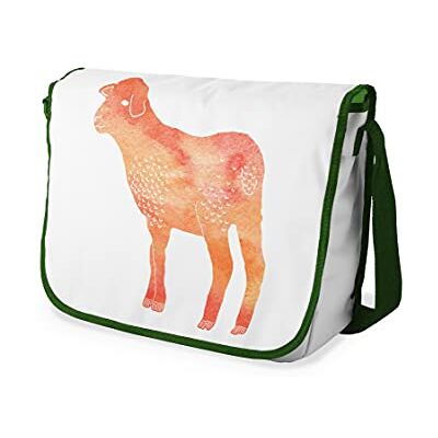 Bonamaison Digitaal bedrukte Messenger schooltas met kaki riem voor meisjes en jongens, boodschappentassen voor scholieren, schoudertassen, grootte: 29x36 cm Bonamaison Digitaal bedrukte Messenger schooltas met kaki riem voor meisjes en jongens, boodschappentassen voor scholieren, schoudertassen, grootte: 29x36 cm
