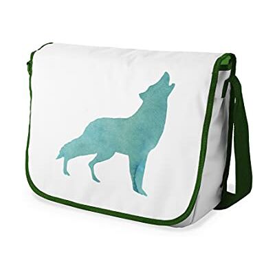 Bonamaison Digitaal bedrukte Messenger schooltas met kaki riem voor studenten, crossbody tas, koerierstas, schoudertas voor kinderen, meisjes, jongens, maat: 29x36 cm Bonamaison Digitaal bedrukte Messenger schooltas met kaki riem voor studenten, crossbody tas, koerierstas, schoudertas voor kinderen, meisjes, jongens, maat: 29x36 cm