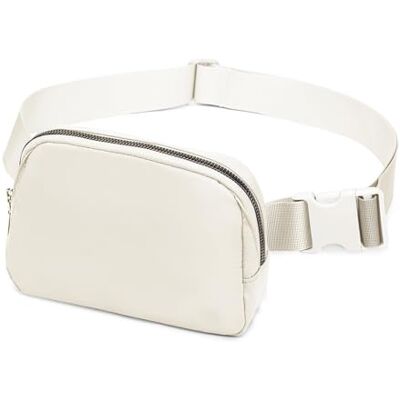 Miss Lulu Mini-heuptas voor dames en heren met verstelbare riem, kleine heuptas voor training, hardlopen, reizen, wandelen, Beige, Eén maat, heuptas Miss Lulu Mini-heuptas voor dames en heren met verstelbare riem, kleine heuptas voor training, hardlopen, reizen, wandelen, Beige, Eén maat, heuptas