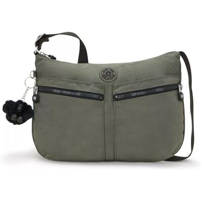 Kipling Izellah handtassen voor dames, eenheidsmaat, Groene Mos, 12.25" L X 9.25" H X 5" D Kipling Izellah handtassen voor dames, eenheidsmaat, Groene Mos, 12.25" L X 9.25" H X 5" D