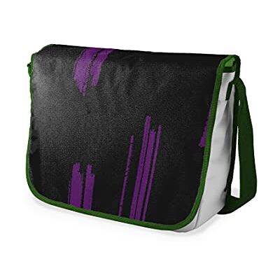 Bonamaison Digitaal bedrukte Messenger schooltas met kaki riem voor studenten, crossbody tas, koerierstas, schoudertas voor kinderen, meisjes, jongens, maat: 29x36 cm Bonamaison Digitaal bedrukte Messenger schooltas met kaki riem voor studenten, crossbody tas, koerierstas, schoudertas voor kinderen, meisjes, jongens, maat: 29x36 cm