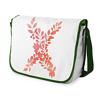 Bonamaison Digitaal bedrukte Messenger schooltas met kaki riem voor studenten, crossbody tas, koerierstas, schoudertas voor kinderen, meisjes, jongens, maat: 29x36 cm Bonamaison Digitaal bedrukte Messenger schooltas met kaki riem voor studenten, crossbody tas, koerierstas, schoudertas voor kinderen, meisjes, jongens, maat: 29x36 cm