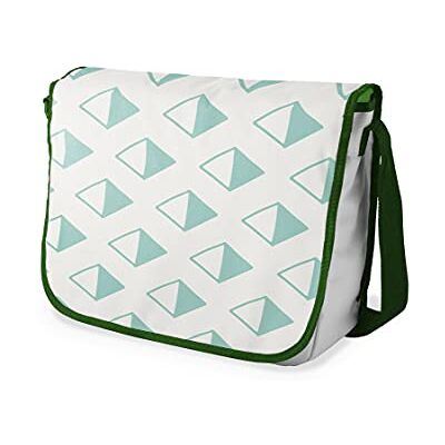 Bonamaison Digitaal bedrukte Messenger schooltas met kaki riem voor studenten, crossbody tas, koerierstas, schoudertas voor kinderen, meisjes, jongens, maat: 29x36 cm Bonamaison Digitaal bedrukte Messenger schooltas met kaki riem voor studenten, crossbody tas, koerierstas, schoudertas voor kinderen, meisjes, jongens, maat: 29x36 cm