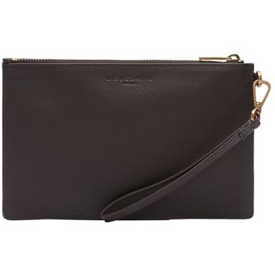 LIEBESKIND BERLIN Leren polstasje clutch Pouch Roasted donkerbruin LIEBESKIND BERLIN Leren polstasje clutch Pouch Roasted donkerbruin
