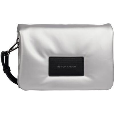 TOM TAILOR schoudertas Patti Flap Bag Silver zilverkleurig TOM TAILOR schoudertas Patti Flap Bag Silver zilverkleurig