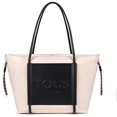 TOUS Empire Soft draagtas van gerecycled nylon, huidskleur, Naakt, One Size TOUS Empire Soft draagtas van gerecycled nylon, huidskleur, Naakt, One Size