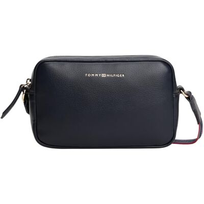 Tommy Hilfiger Dames logo tape crossbody cameratas met ritssluiting, Blauw (Space Blue), One Size Tommy Hilfiger Dames logo tape crossbody cameratas met ritssluiting, Blauw (Space Blue), One Size