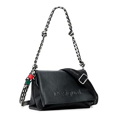 Desigual schoudertas Half Logo Venecia 4.0 Crossbody Bag Black zwart Desigual schoudertas Half Logo Venecia 4.0 Crossbody Bag Black zwart