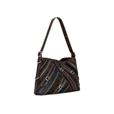 Desigual schoudertas Fibonacci Buxton Shoulder Bag Dark Camel bruine Desigual schoudertas Fibonacci Buxton Shoulder Bag Dark Camel bruine