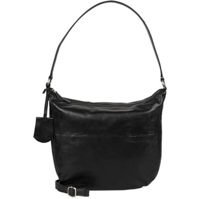 Burkely Natural Norah Hobo Ronde handtas voor dames, zwart, eenheidsmaat, Zwart, One Size Burkely Natural Norah Hobo Ronde handtas voor dames, zwart, eenheidsmaat, Zwart, One Size