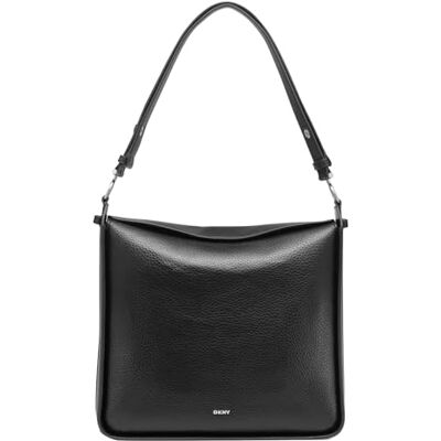 DKNY Women's Akia HOBO handtas, zwart/zilver, zwart/zilver DKNY Women's Akia HOBO handtas, zwart/zilver, zwart/zilver
