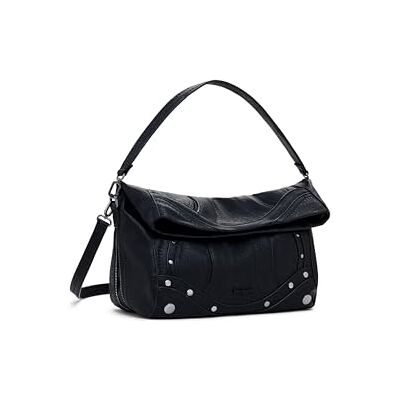 Desigual handtas schoudertas Loverty Embro Patch Hand Bag Black zwart Desigual handtas schoudertas Loverty Embro Patch Hand Bag Black zwart