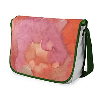 Bonamaison Digitaal bedrukte Messenger schooltas met kaki riem voor studenten, crossbody tas, koerierstas, schoudertas voor kinderen, meisjes, jongens, maat: 29x36 cm Bonamaison Digitaal bedrukte Messenger schooltas met kaki riem voor studenten, crossbody tas, koerierstas, schoudertas voor kinderen, meisjes, jongens, maat: 29x36 cm