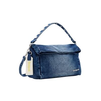 Desigual Dames PRIORI LOVE accessoires DENIM handtas, blauw, blauw Desigual Dames PRIORI LOVE accessoires DENIM handtas, blauw, blauw