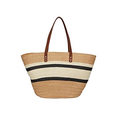 PIECES PCBILI STRAW SHOPPER, natuur, XS PIECES PCBILI STRAW SHOPPER, natuur, XS