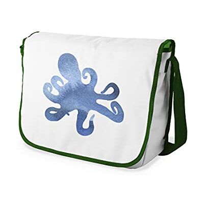 Bonamaison Digitaal bedrukte Messenger schooltas met kaki riem voor studenten, crossbody tas, koerierstas, schoudertas voor kinderen, meisjes, jongens, maat: 29x36 cm Bonamaison Digitaal bedrukte Messenger schooltas met kaki riem voor studenten, crossbody tas, koerierstas, schoudertas voor kinderen, meisjes, jongens, maat: 29x36 cm