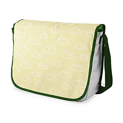 Bonamaison Digitaal bedrukte Messenger schooltas met kaki riem voor studenten, crossbody tas, koerierstas, schoudertas voor kinderen, meisjes, jongens, maat: 29x36 cm Bonamaison Digitaal bedrukte Messenger schooltas met kaki riem voor studenten, crossbody tas, koerierstas, schoudertas voor kinderen, meisjes, jongens, maat: 29x36 cm