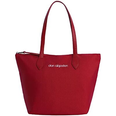 DON ALGODON Dames handtas dames handtassen shopper dames The Tote tas met ritssluiting organizer voor dames binnenin, Bordeaux DON ALGODON Dames handtas dames handtassen shopper dames The Tote tas met ritssluiting organizer voor dames binnenin, Bordeaux